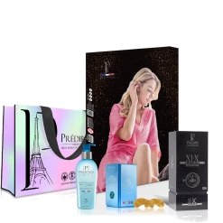 Promo 👏 Predire Paris Anti-Aging LED Device for Face/Body w/ Anti-Aging Facial Set-Pink Robe 🛒