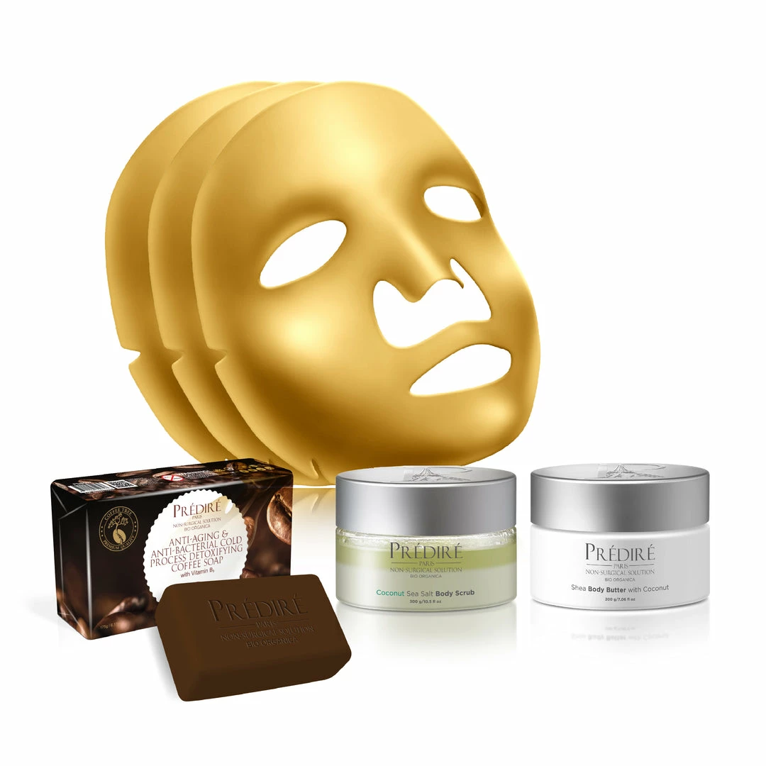Cheapest ⌛ Predire Paris Oxygen/Vitamin Gold Masks w/ Spa Revigorate Collection-Coconut ✔️ 3 Cheapest ⌛ Predire Paris Oxygen/Vitamin Gold Masks w/ Spa Revigorate Collection-Coconut ✔️