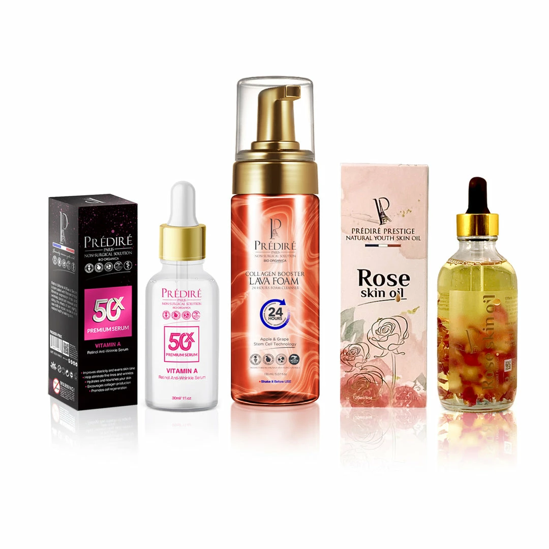 Outlet ๐ฏ Predire Paris Vitamin A & Retinol Anti-Wrinkle Collection with Rose Skin Oil ๐ฅ 3 Outlet ๐ฏ Predire Paris Vitamin A & Retinol Anti-Wrinkle Collection with Rose Skin Oil ๐ฅ