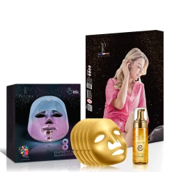 Discount ๐ Predire Paris Non-Surgical Anti-Aging Wireless LED Mask w/ Cleanse & Renew Set-Pink Robe ๐คฉ