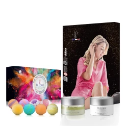 Outlet 😀 Predire Paris Invigorating & Relaxation Bath Set-Pink Robe/Coconut 🎁